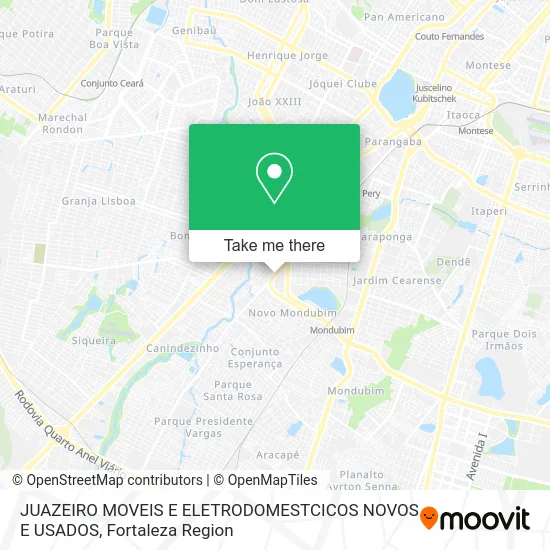 JUAZEIRO MOVEIS E ELETRODOMESTCICOS NOVOS E USADOS map