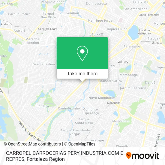 CARROPEL CARROCERIAS PERY INDUSTRIA COM E REPRES map