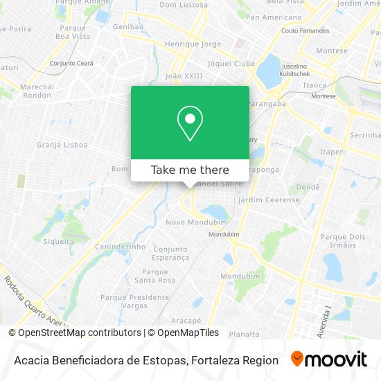 Acacia Beneficiadora de Estopas map