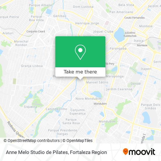 Anne Melo Studio de Pilates map