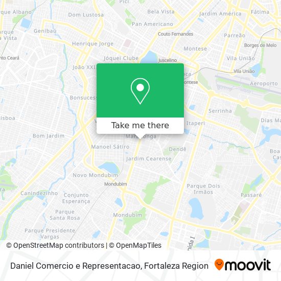 Daniel Comercio e Representacao map