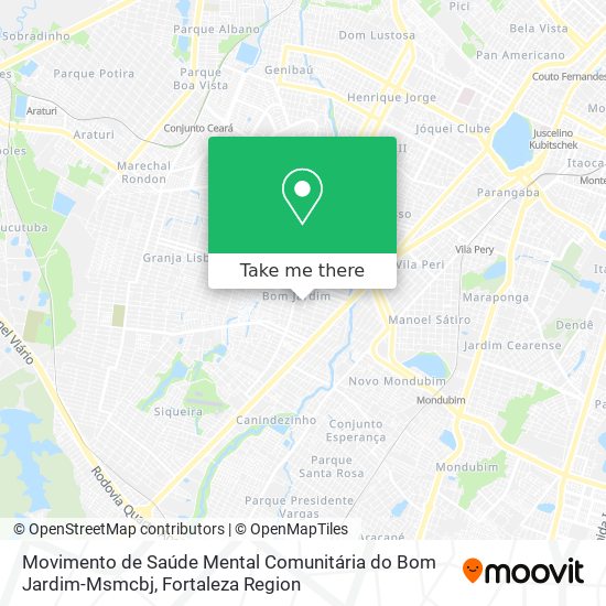 Movimento de Saúde Mental Comunitária do Bom Jardim-Msmcbj map