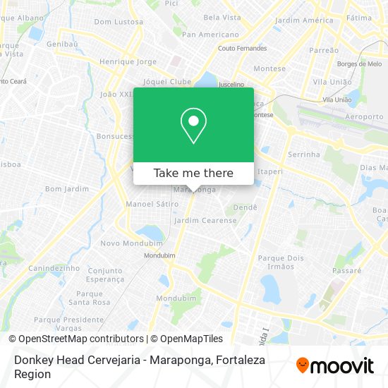 Donkey Head Cervejaria - Maraponga map