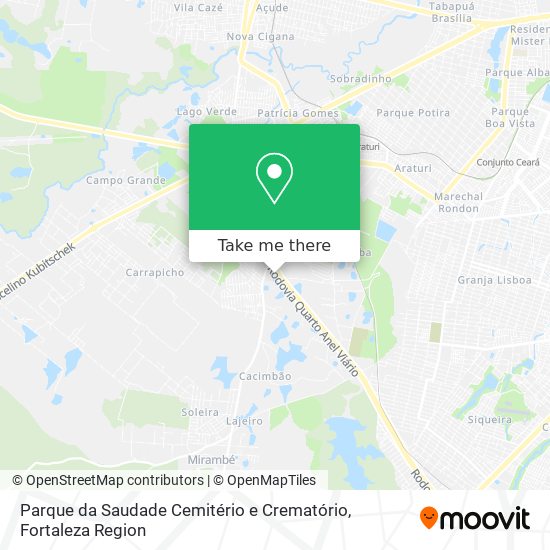 Parque da Saudade Cemitério e Crematório map