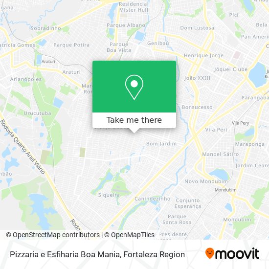 Pizzaria e Esfiharia Boa Mania map