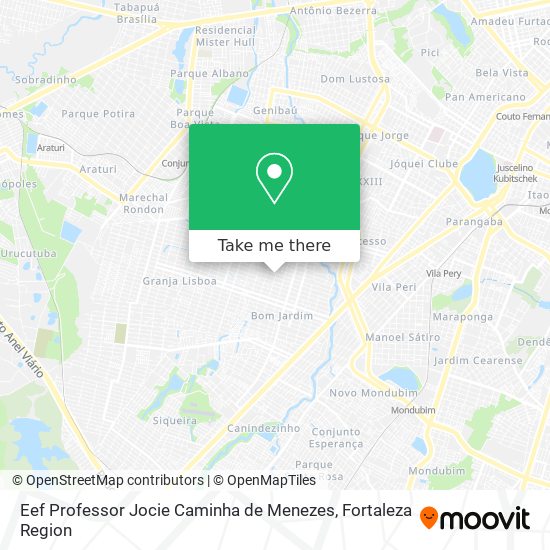 Eef Professor Jocie Caminha de Menezes map