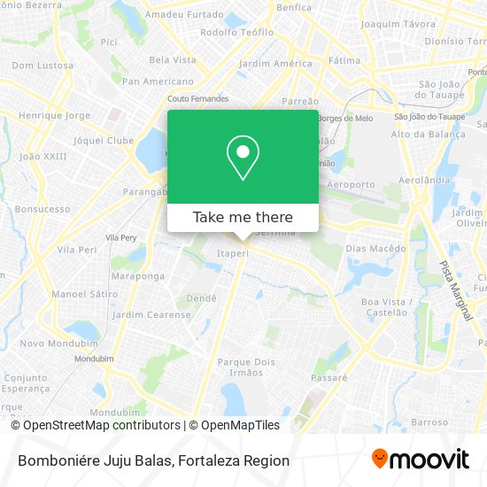 Bomboniére Juju Balas map