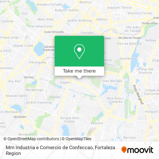 Mm Industria e Comercio de Confeccao map
