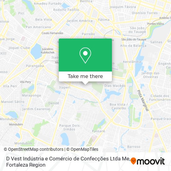 D Vest Indústria e Comércio de Confecções Ltda Me map