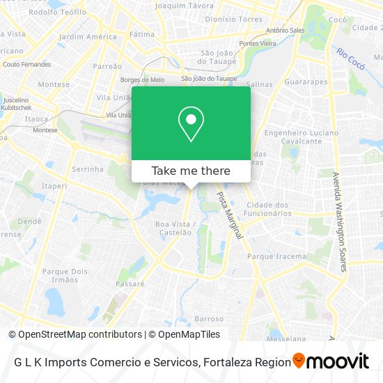 G L K Imports Comercio e Servicos map