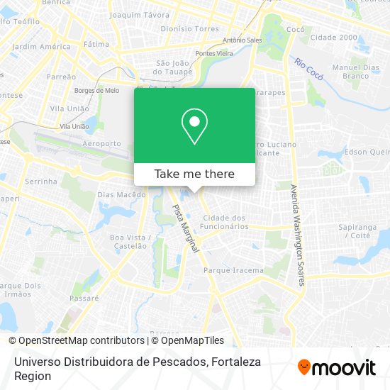 Universo Distribuidora de Pescados map