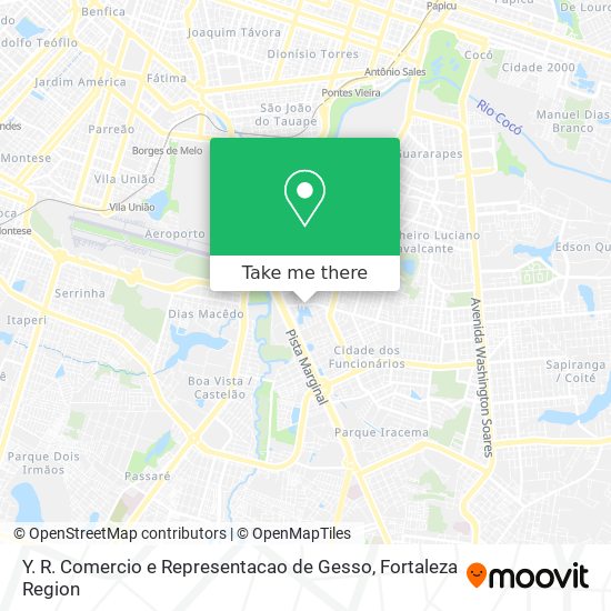 Y. R. Comercio e Representacao de Gesso map