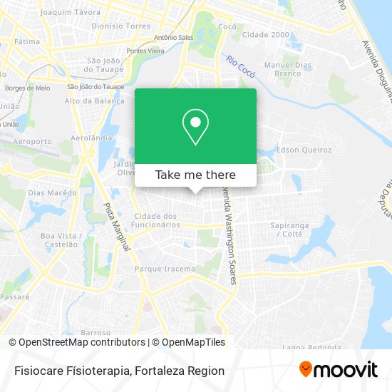 Fisiocare Físioterapia map