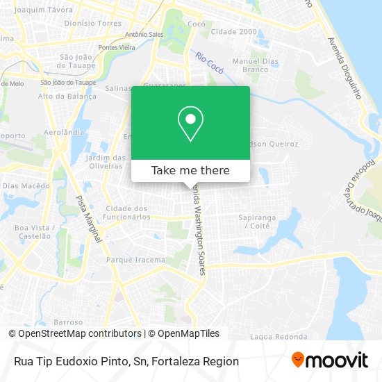 Rua Tip Eudoxio Pinto, Sn map