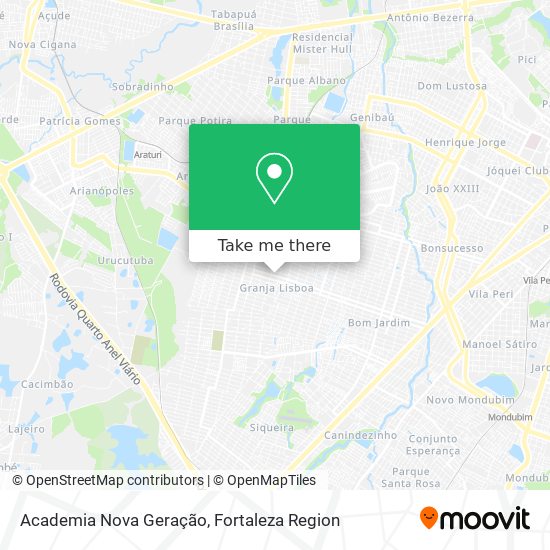 Academia Nova Geração map