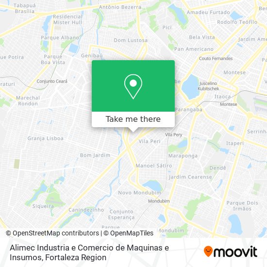 Mapa Alimec Industria e Comercio de Maquinas e Insumos