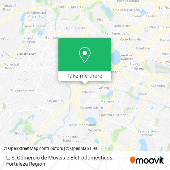 L. S. Comercio de Moveis e Eletrodomesticos map