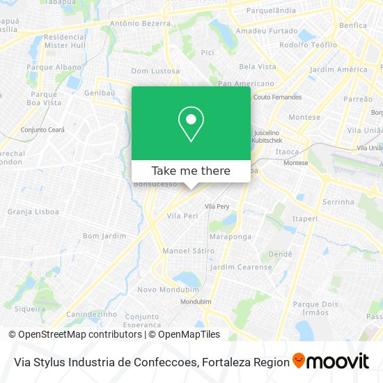 Via Stylus Industria de Confeccoes map