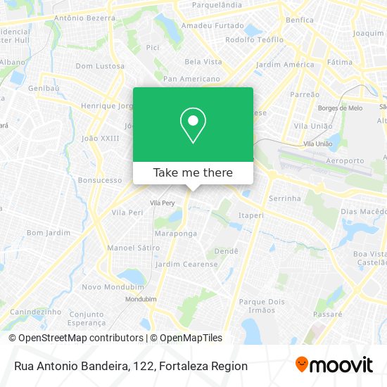 Rua Antonio Bandeira, 122 map