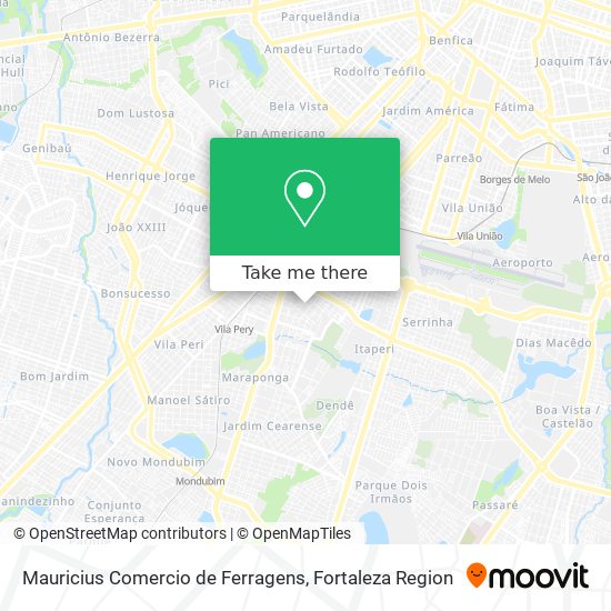 Mauricius Comercio de Ferragens map