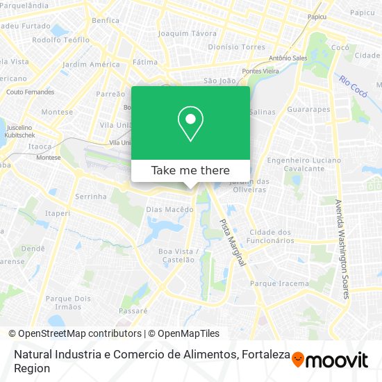 Natural Industria e Comercio de Alimentos map