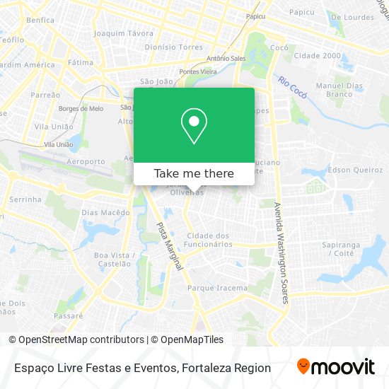 Espaço Livre Festas e Eventos map