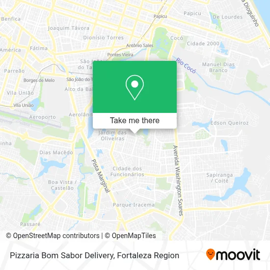 Pizzaria Bom Sabor Delivery map