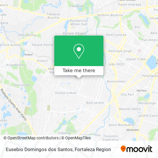 Eusebio Domingos dos Santos map