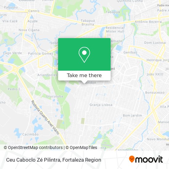 Ceu Caboclo Zé Pilintra map