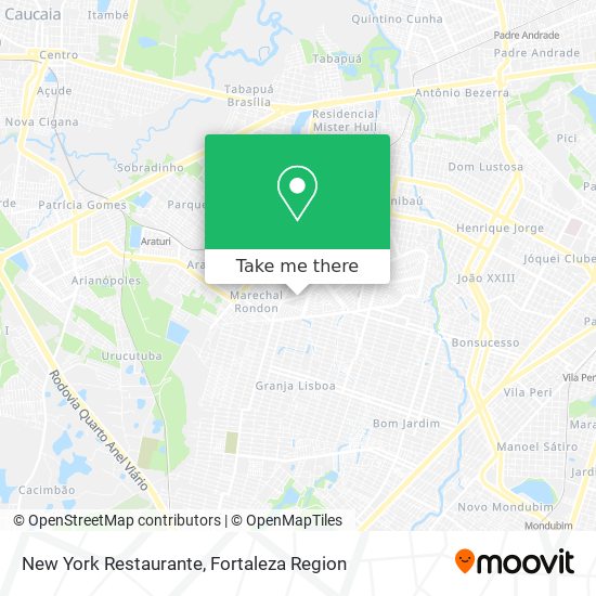 New York Restaurante map