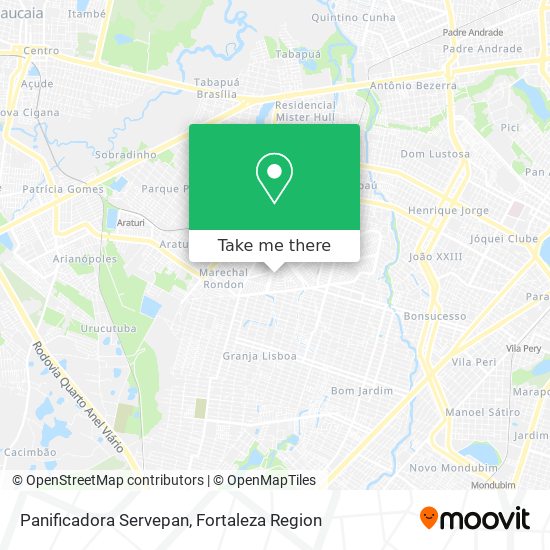 Panificadora Servepan map