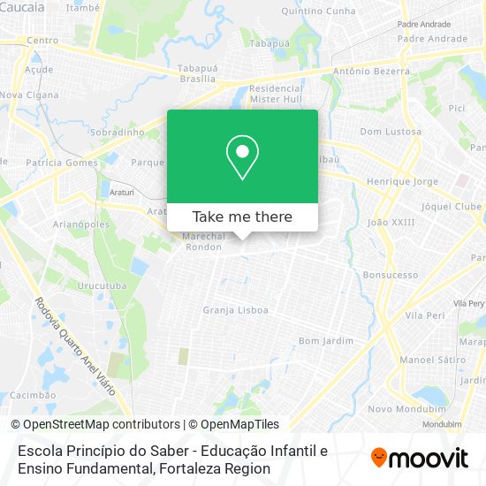 Escola Princípio do Saber - Educação Infantil e Ensino Fundamental map