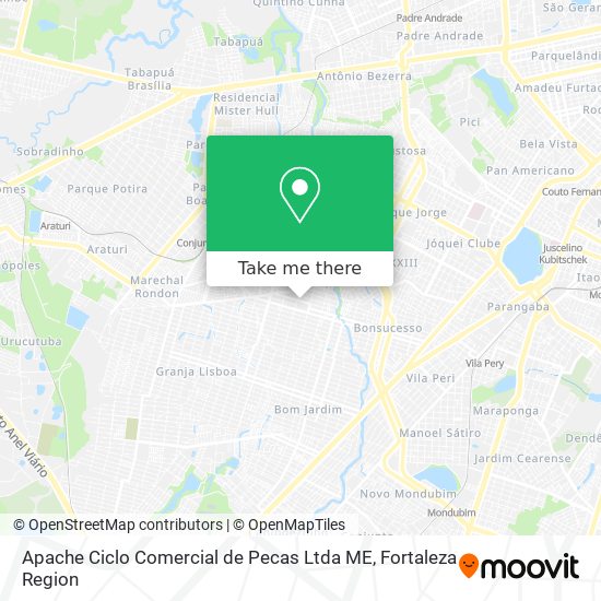 Apache Ciclo Comercial de Pecas Ltda ME map
