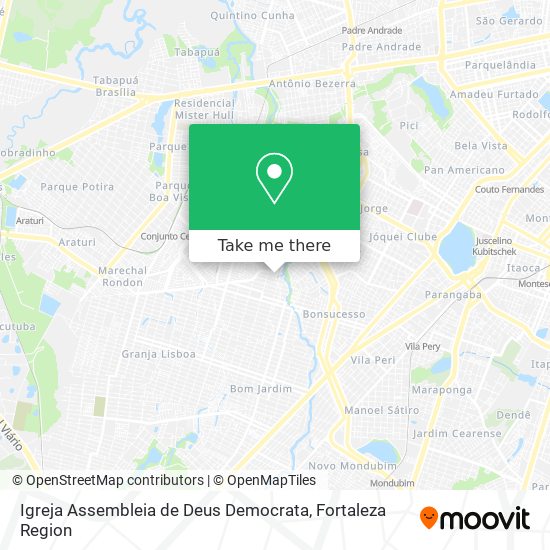 Igreja Assembleia de Deus Democrata map