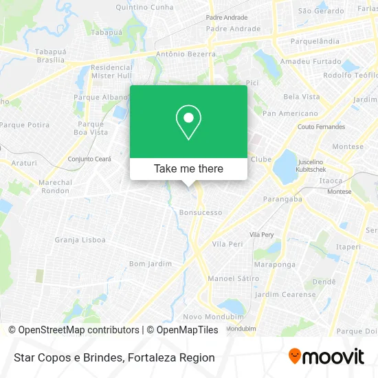 Star Copos e Brindes map