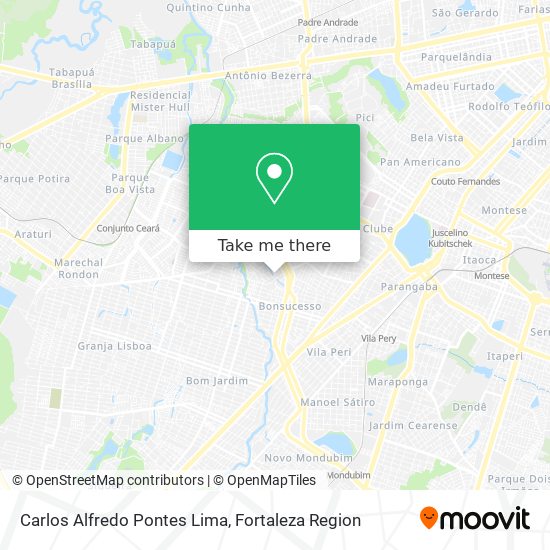 Carlos Alfredo Pontes Lima map