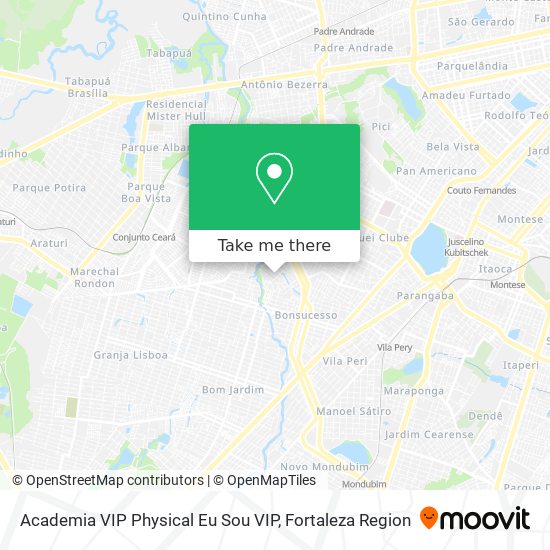 Academia VIP Physical Eu Sou VIP map