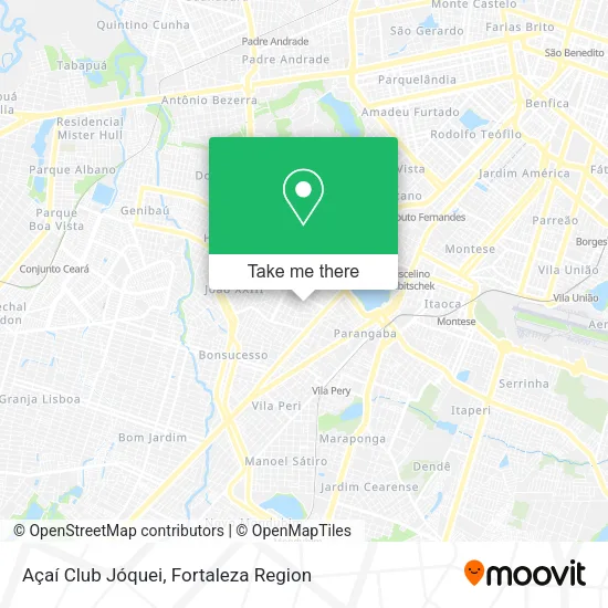 Açaí Club Jóquei map