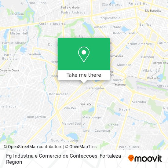 Fg Industria e Comercio de Confeccoes map