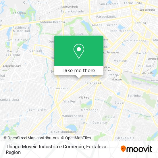 Thiago Moveis Industria e Comercio map