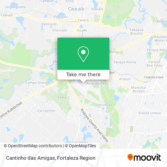 Mapa Cantinho das Amigas