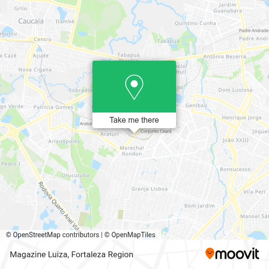 Magazine Luiza map