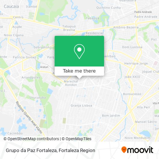 Mapa Grupo da Paz Fortaleza