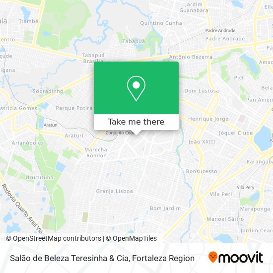 Salão de Beleza Teresinha & Cia map