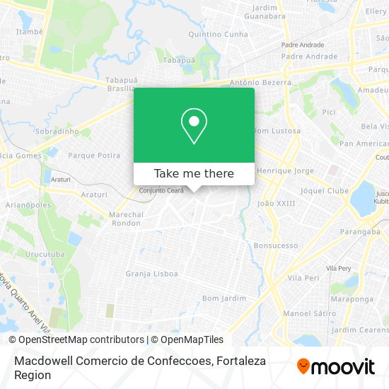 Macdowell Comercio de Confeccoes map