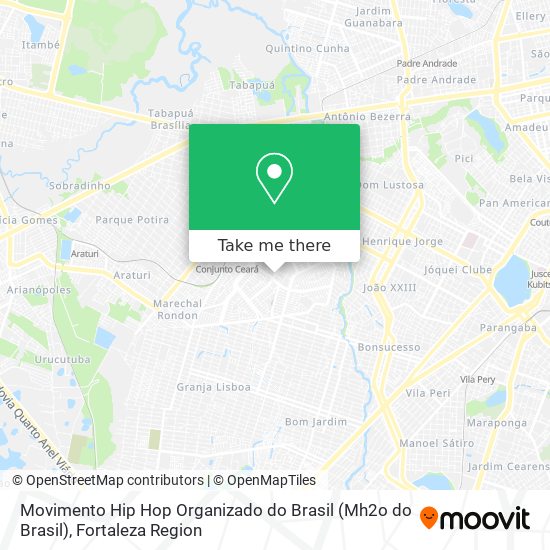 Movimento Hip Hop Organizado do Brasil (Mh2o do Brasil) map