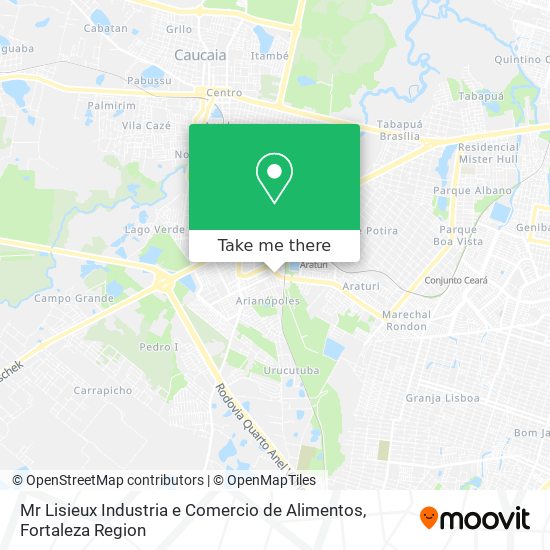 Mr Lisieux Industria e Comercio de Alimentos map