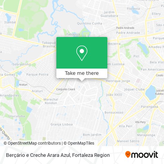 Berçário e Creche Arara Azul map
