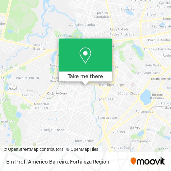 Em Prof. Américo Barreira map