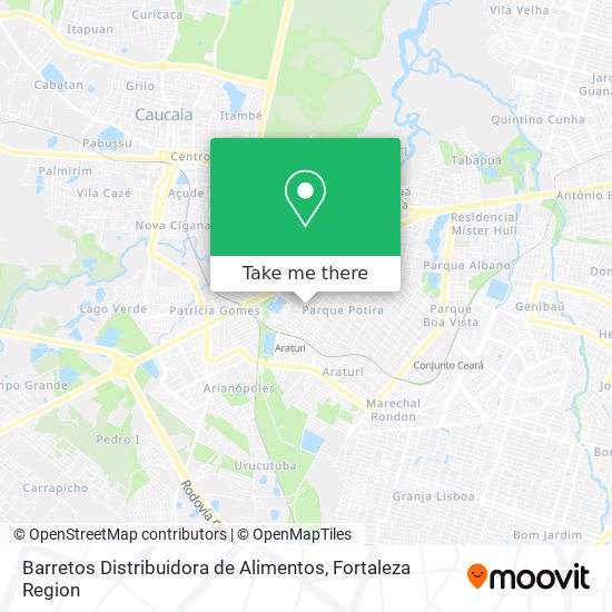 Barretos Distribuidora de Alimentos map